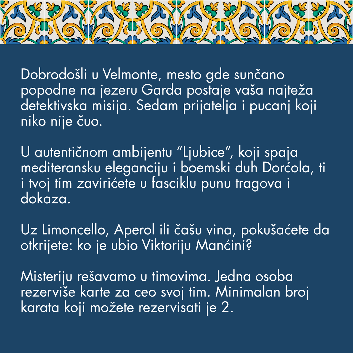 Karta za Ubistvo u Velmonteu