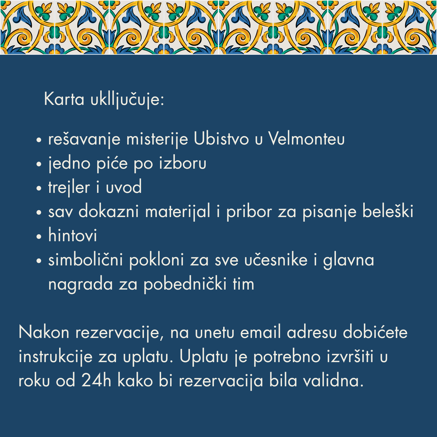 Karta za Ubistvo u Velmonteu